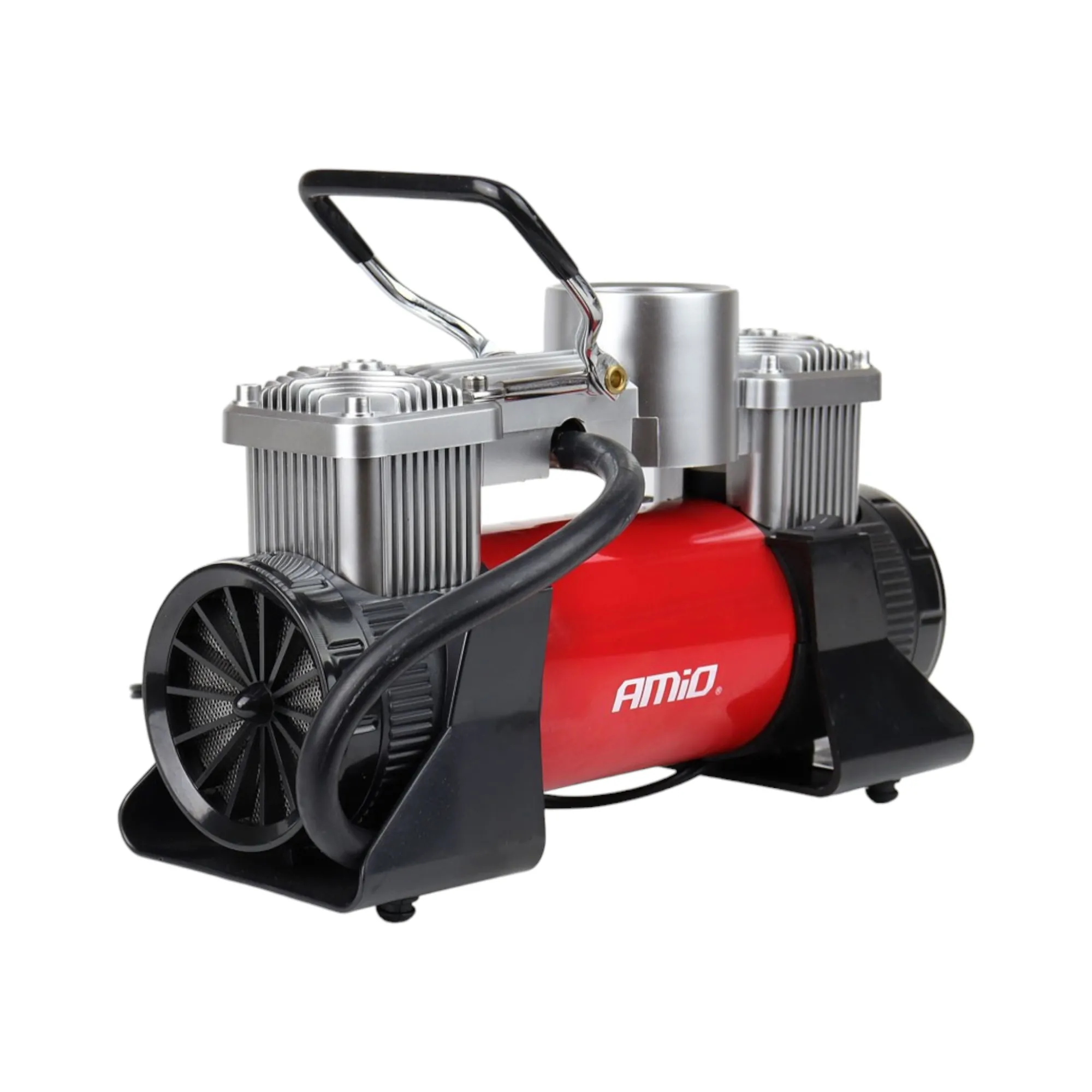 5Compresor auto ACOMP-18 metalic 2 cilindri 12V cu două pistoane si manometru-Photoroom Compresor auto 2 cilindri 12V HQ cu kit reparație 150 PSI 60L/min - imagine 6