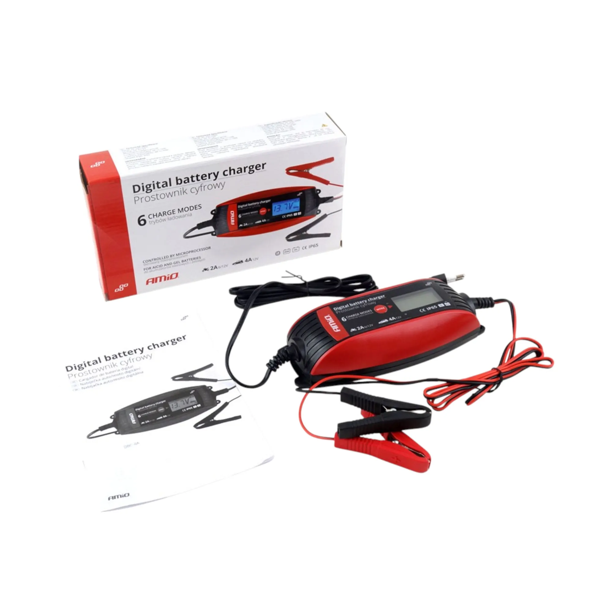 Redresor digital auto cu încărcare de baterii 6V 12V - 2A 4A - imagine 2