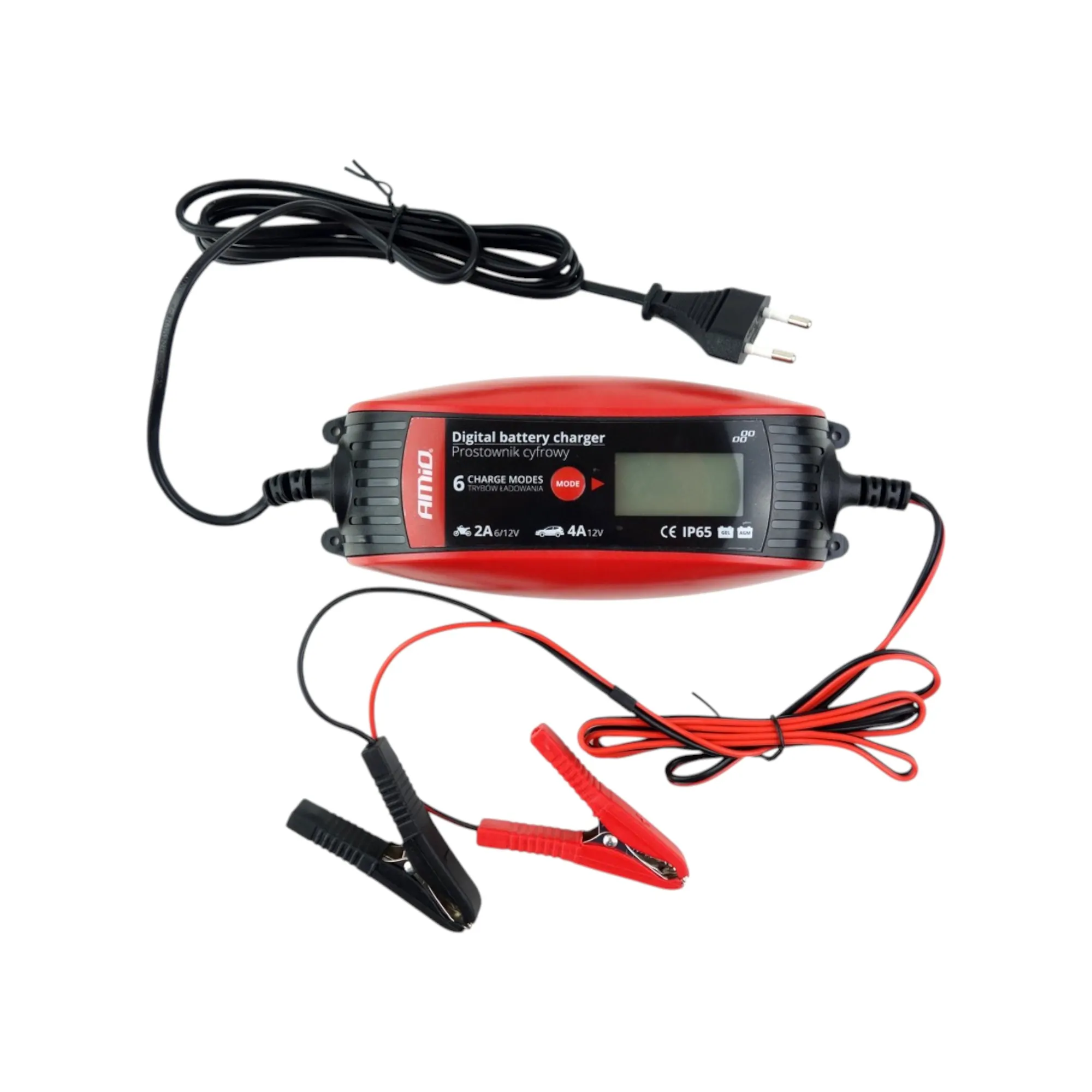 Redresor digital auto cu încărcare de baterii 6V 12V - 2A 4A - imagine 3