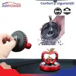 Odorizant Auto Anti-Tabac, Aromaterapie cu uleiuri esențiale, odorizant cu energie solară pentru mașină, 5ml, roșu - imagine 2