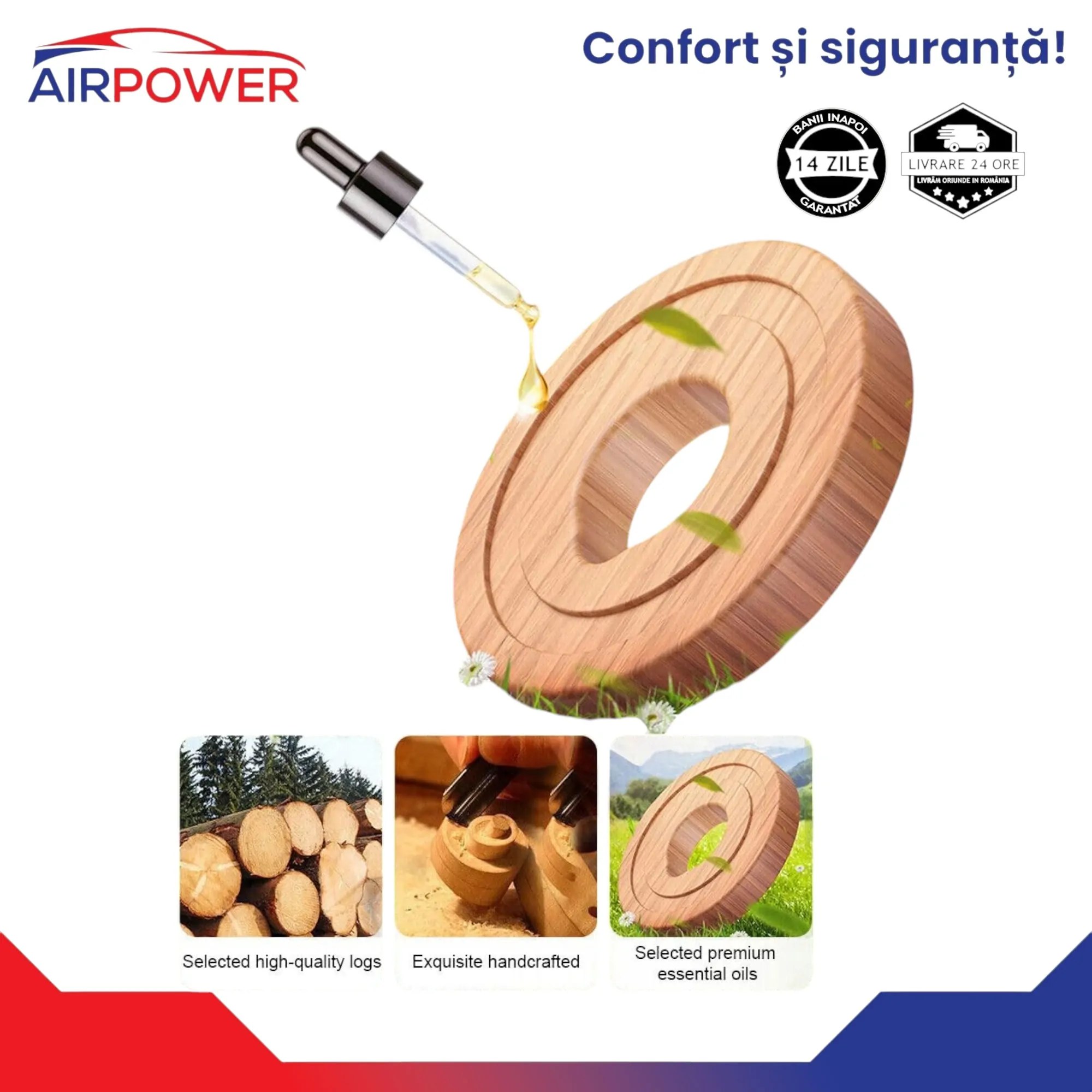 Elicopter Aromat – Odorizant Auto Solar & Reutilizabil Auriu - imagine 6