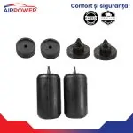 VW Touran I 2003-2015 Set perne pe aer auxiliare spate cu bucșe de pozitionare