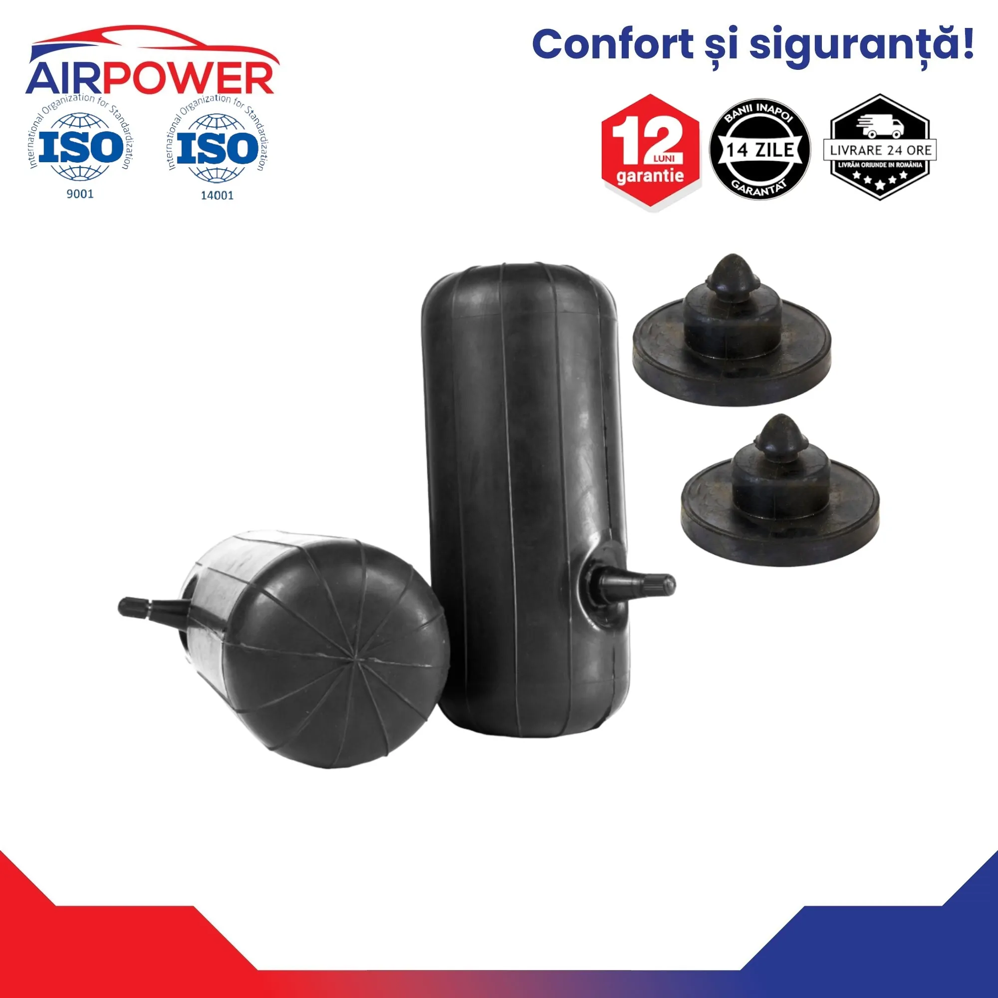 Set perne pe aer auxiliare cu bucșe de poziționare punte spate 3 AUDI A4 B6 2001-2004 Set perne pe aer auxiliare cu bucșe de poziționare punte spate - imagine 1
