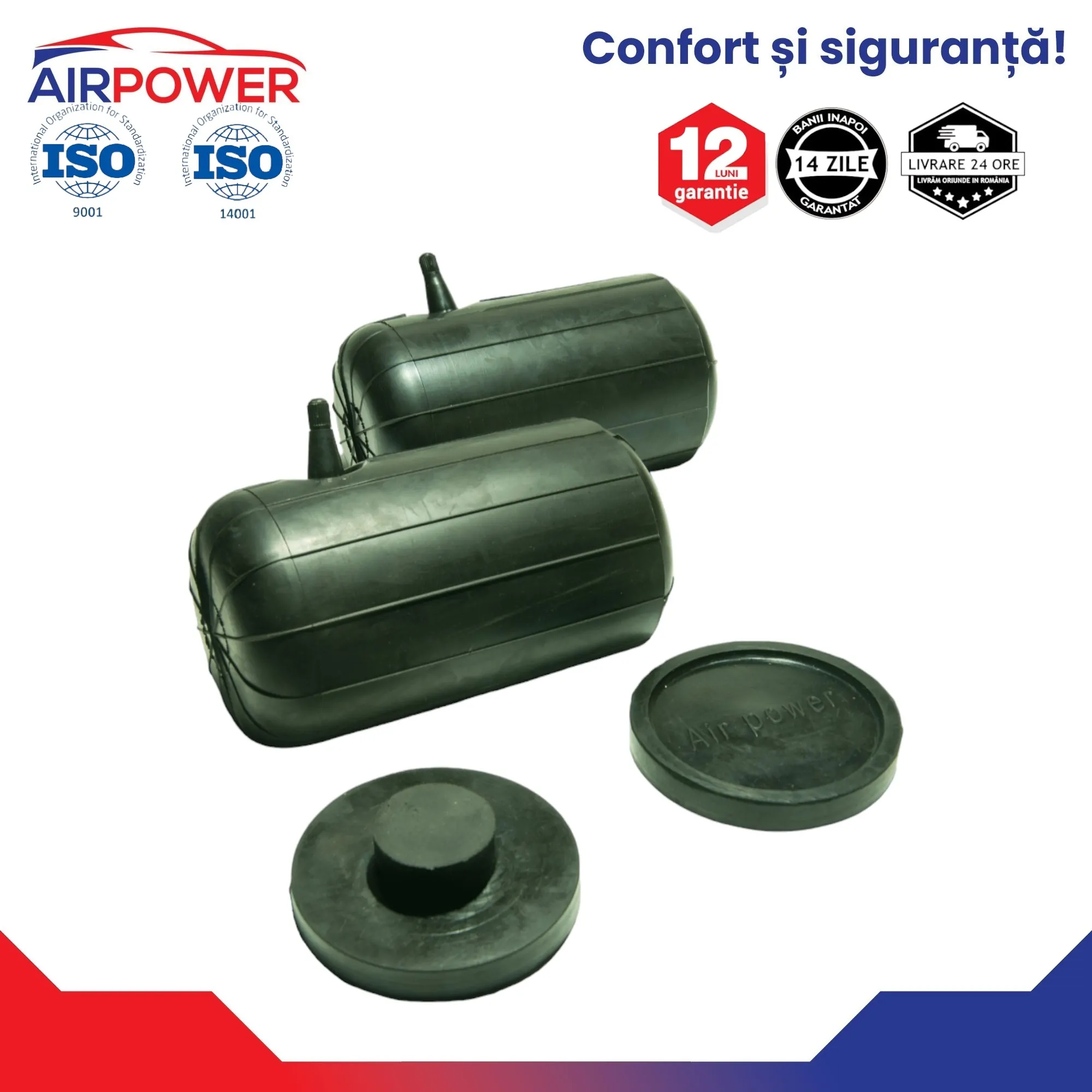 Dacia Dokker 2012-PREZENT Set perne pe aer auxiliare spate cu bucșe de pozitionare - imagine 2