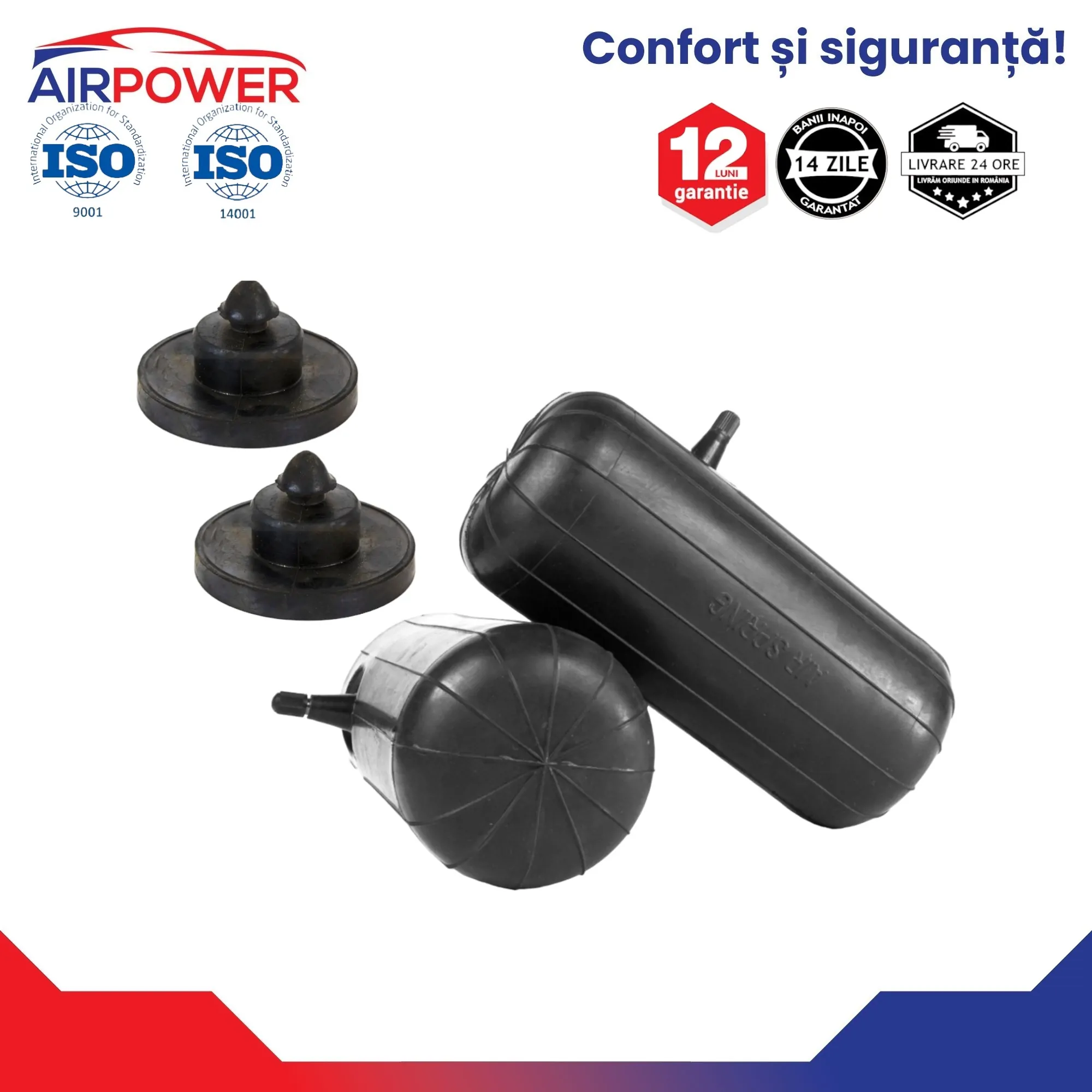 CHEVROLET AVEO T300 2006-2011 Set perne pe aer auxiliare spate cu bucșe de pozitionare - imagine 1