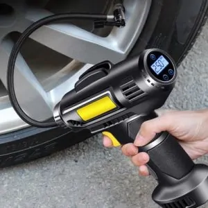 Mini Compresor Auto 12V Tip Pistol cu Afișaj Digital Programabil